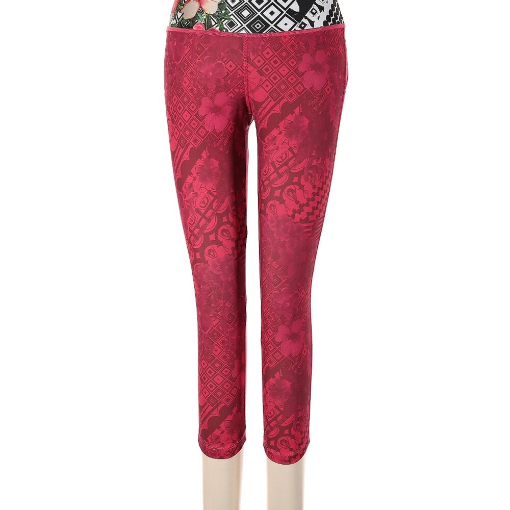 Desigual Red & Pink Patterned Leggings